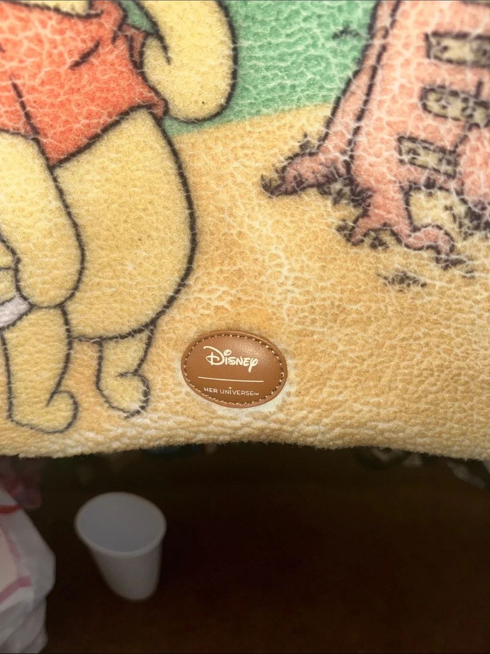 Disney Winnie the Pooh Plush Tote Bag - Yellow, Green, Tan